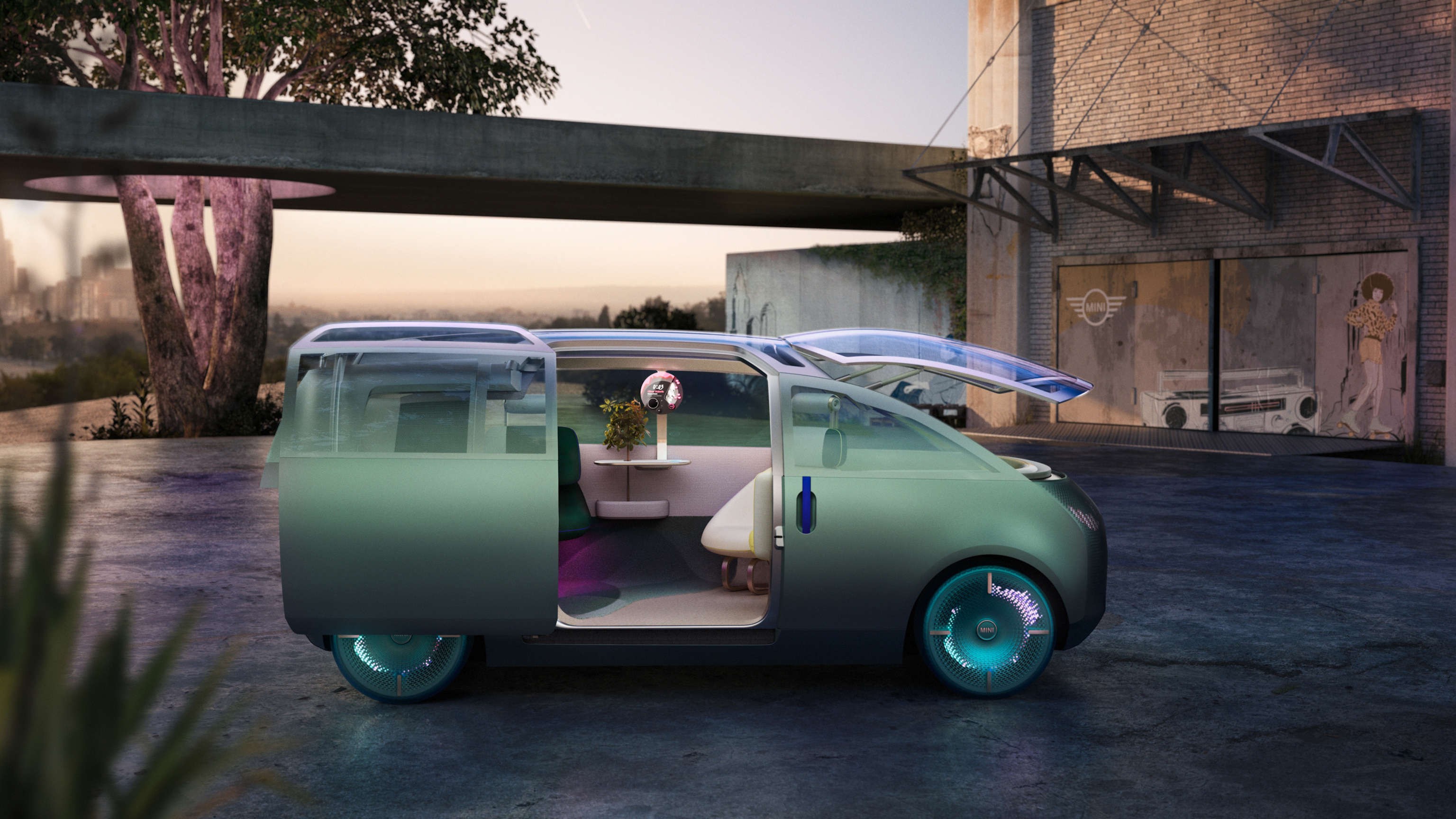 Vista al interior del MINI Vision Urbanaut